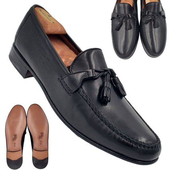 NEW Allen Edmonds Italy Dress Shoes Mens 12B Butter Soft Black Leather Loafers - Picture 14 of 14